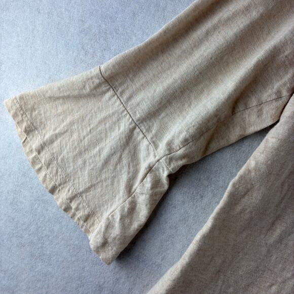 Style &Co Blouse 3/4 Bell Sleeve Peasant Boho Cottage Neutral Staple Feminine XL - Picture 5 of 11